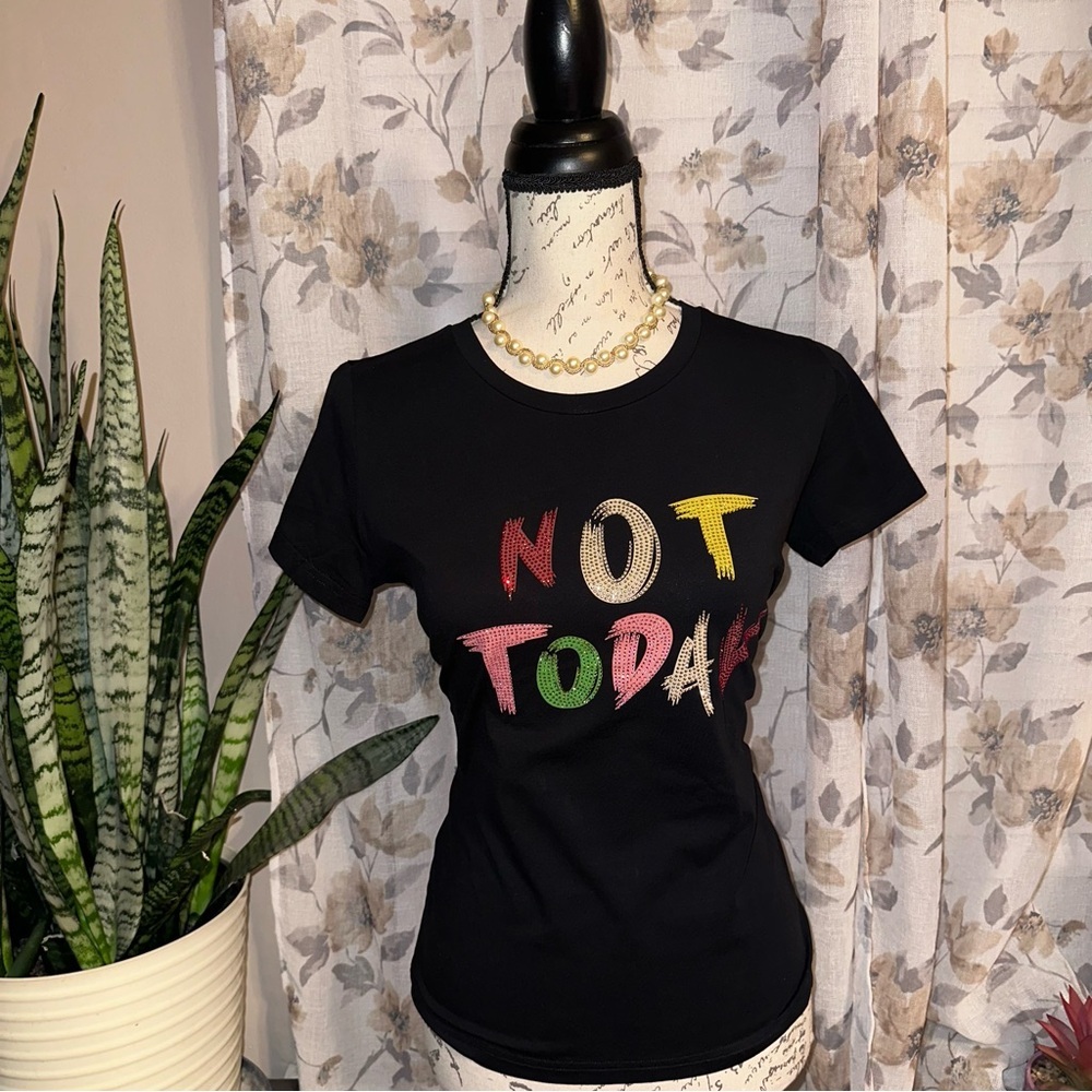 ✨ Bling Embellished Chic Graphic Tee ✨
